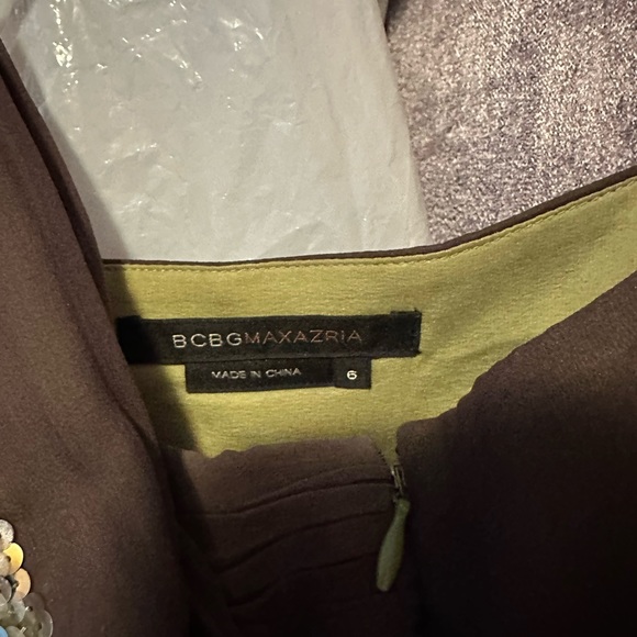 BCBGMaxaria Green Ombre dress / gown - Picture 3 of 6